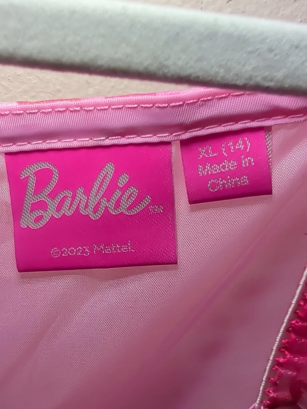 Barbie Organza Puff Dress Costume Dress-Up Halloween Mattel Girls Size XL 14
